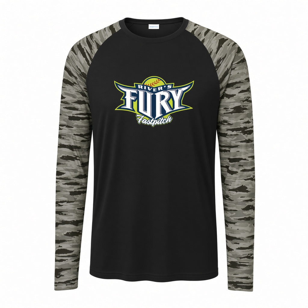 AC River's Fury Drift Camo Colorblock Long Sleeve Tee