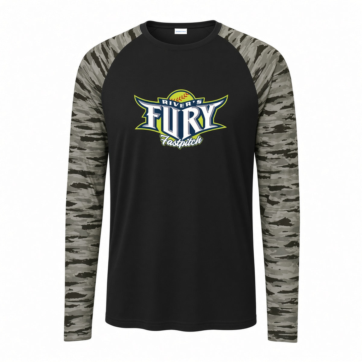 AC River's Fury Drift Camo Colorblock Long Sleeve Tee