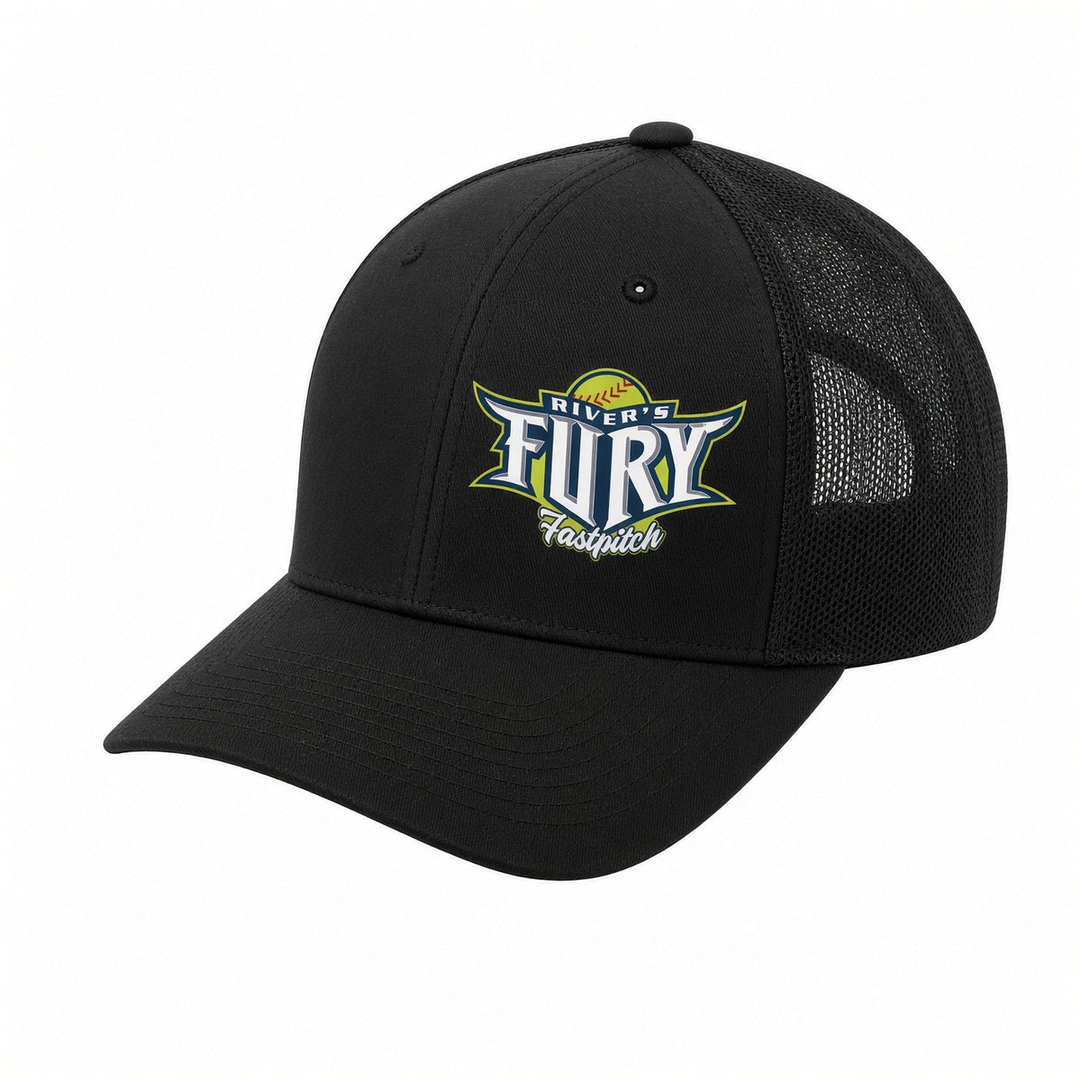 Mesh Back Trucker Cap, Fitted Flex Fit