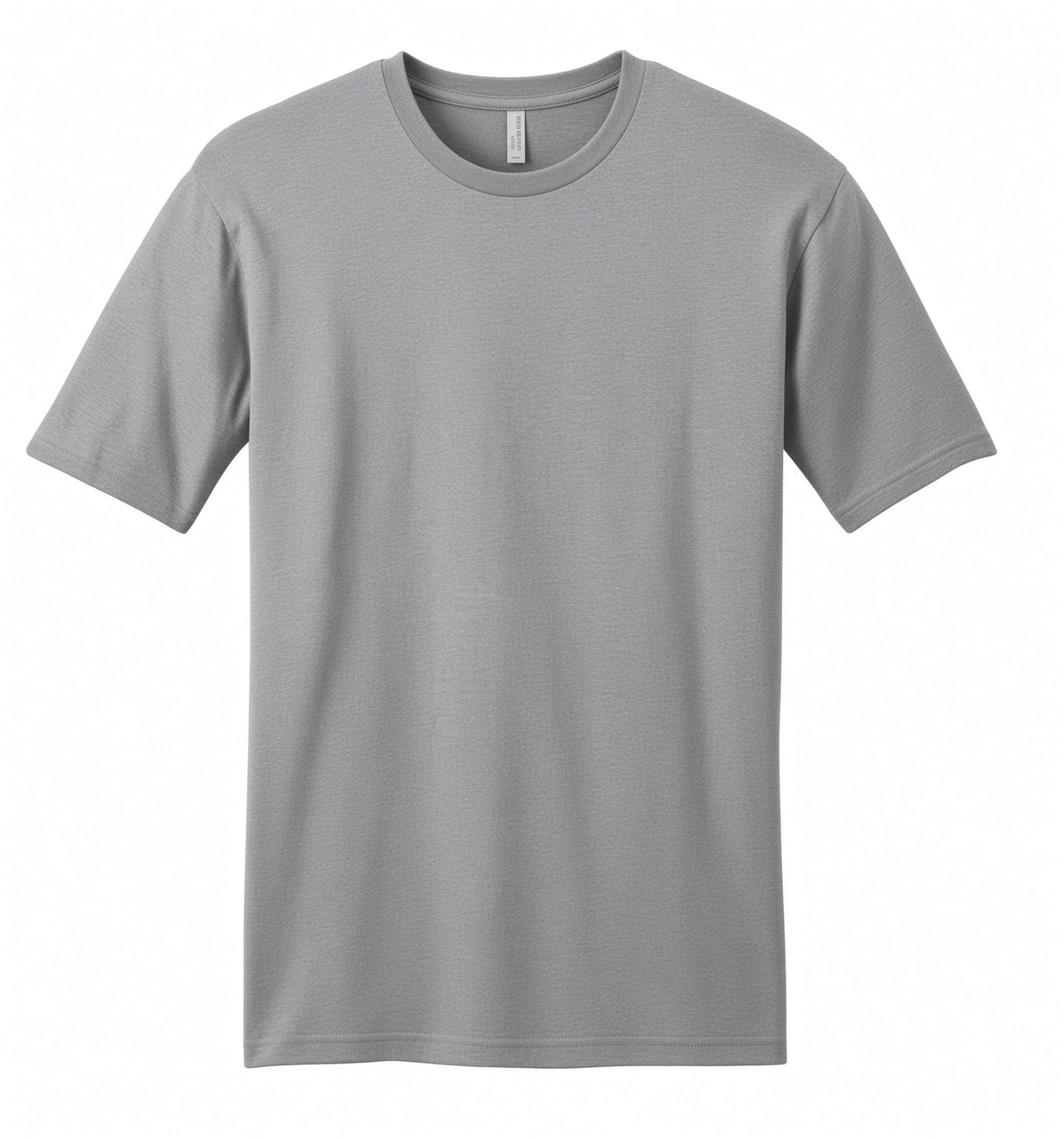 A classic short-sleeve crewneck t-shirt in solid gray, displayed flat against a clean white background.