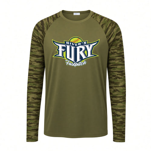 AC River's Fury Drift Camo Colorblock Long Sleeve Tee
