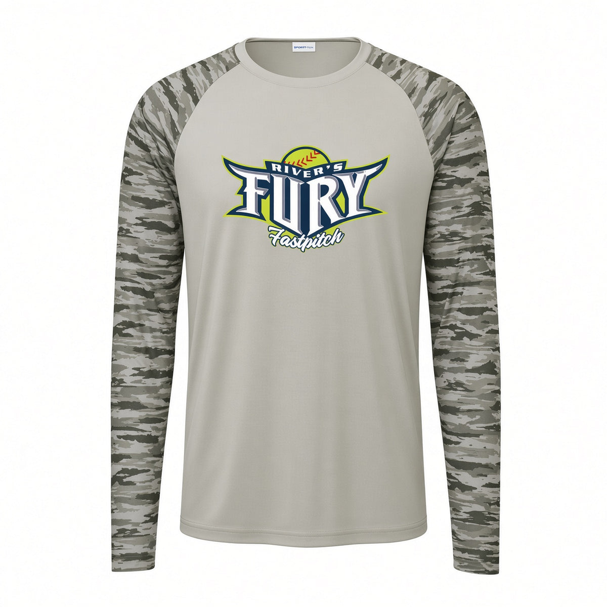 AC River's Fury Drift Camo Colorblock Long Sleeve Tee