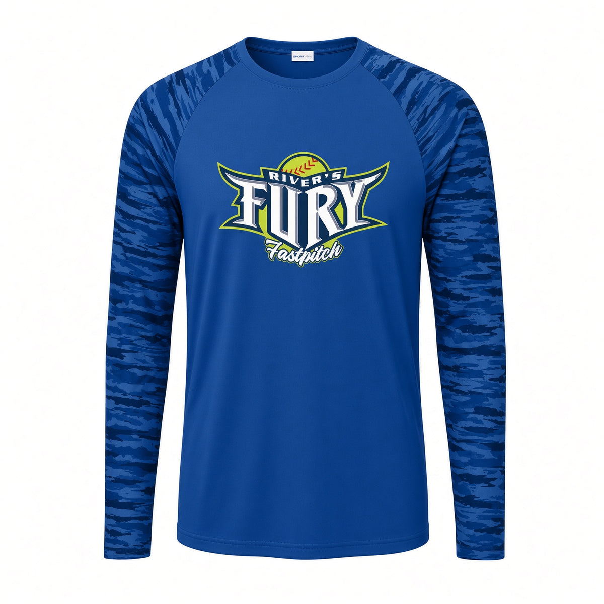 AC River's Fury Drift Camo Colorblock Long Sleeve Tee