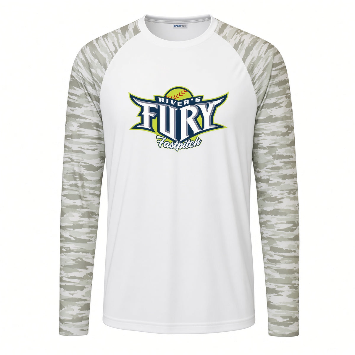 AC River's Fury Drift Camo Colorblock Long Sleeve Tee