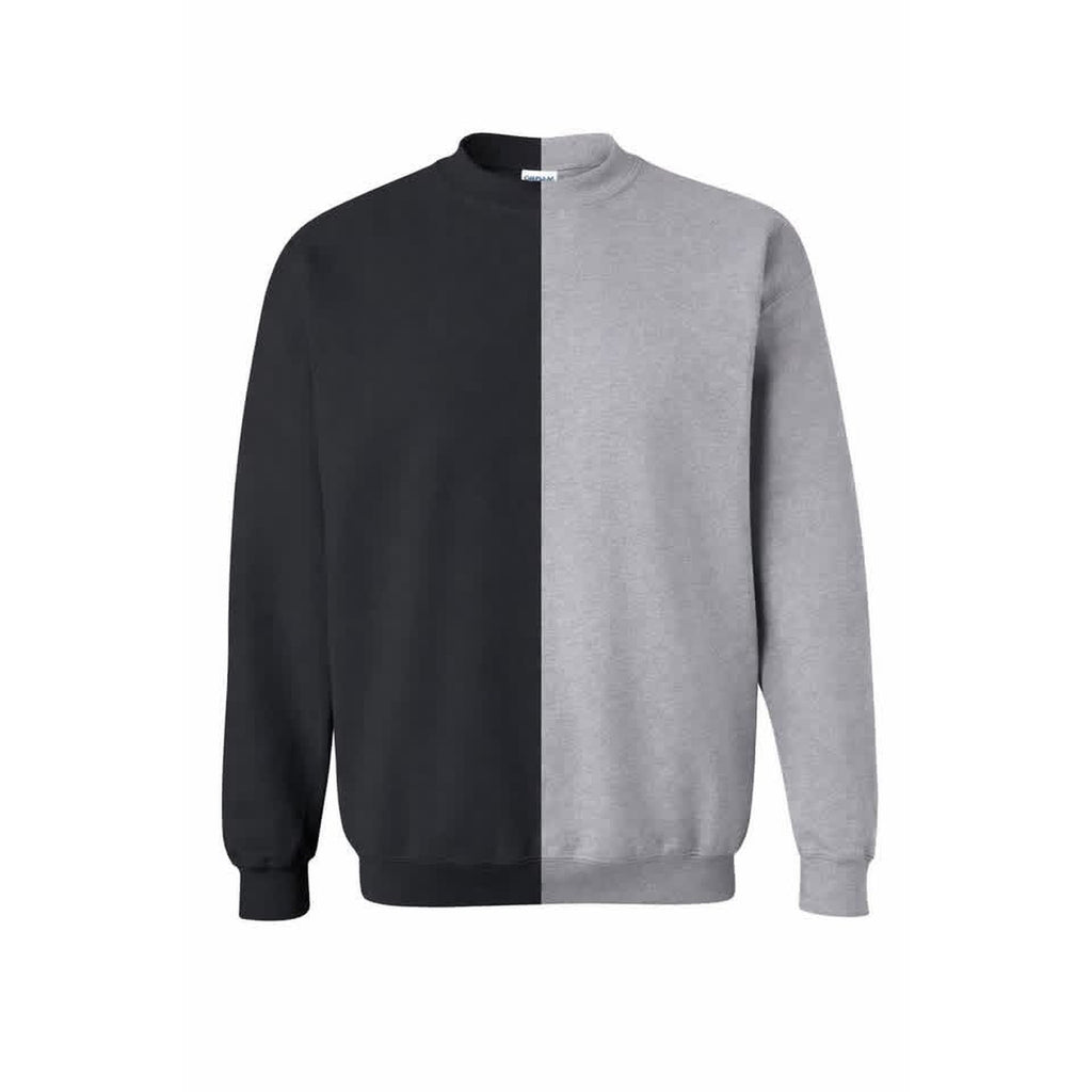 Split Crew Sweatshirt — Team Name in Cursive