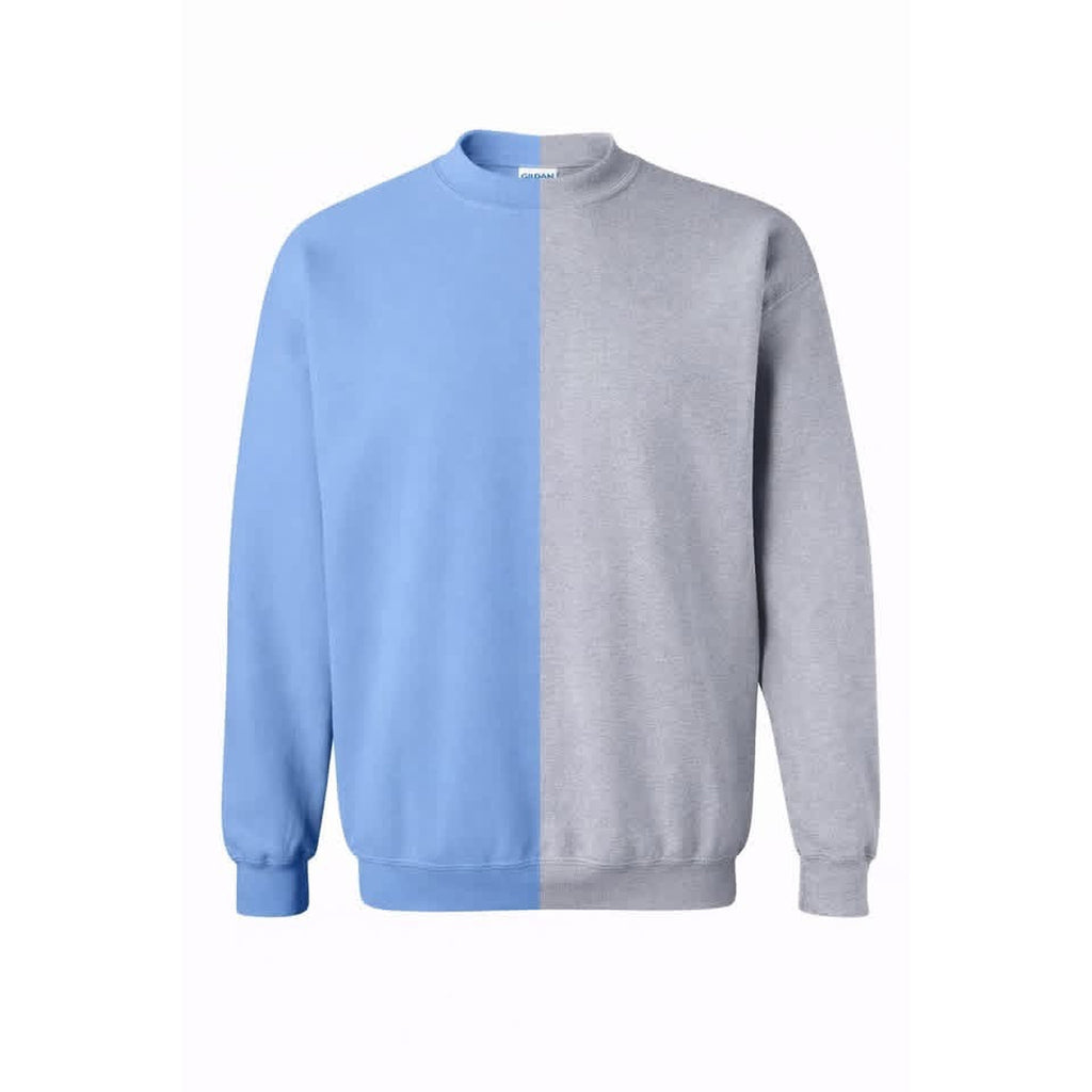 Split Crew Sweatshirt — Team Name in Cursive