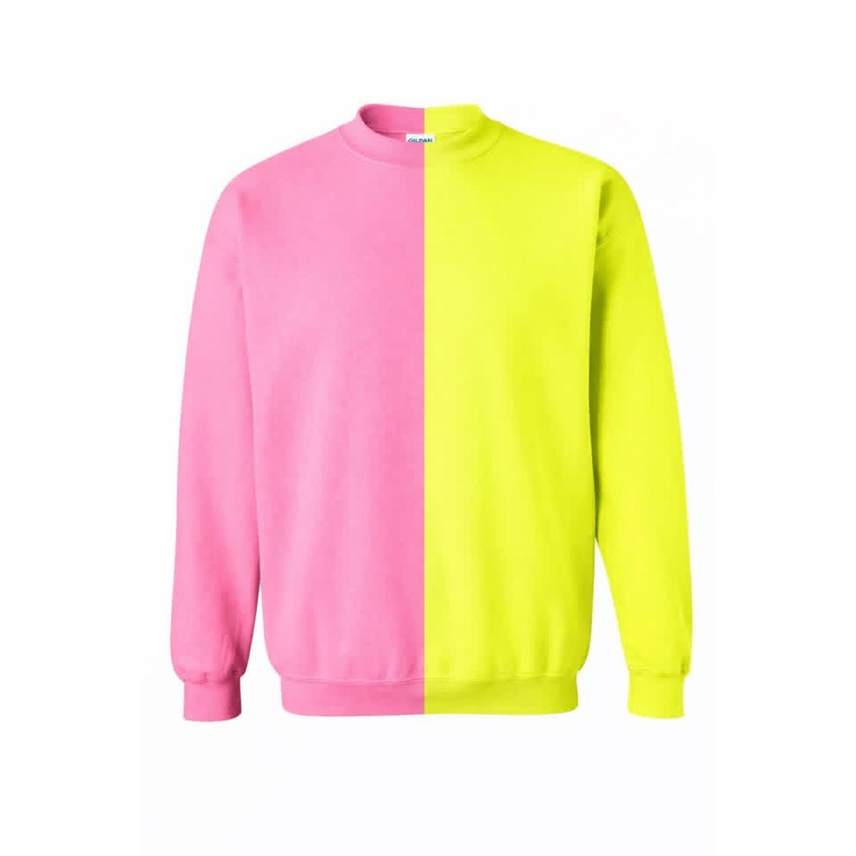 Split Crew Sweatshirt — Team Name in Cursive