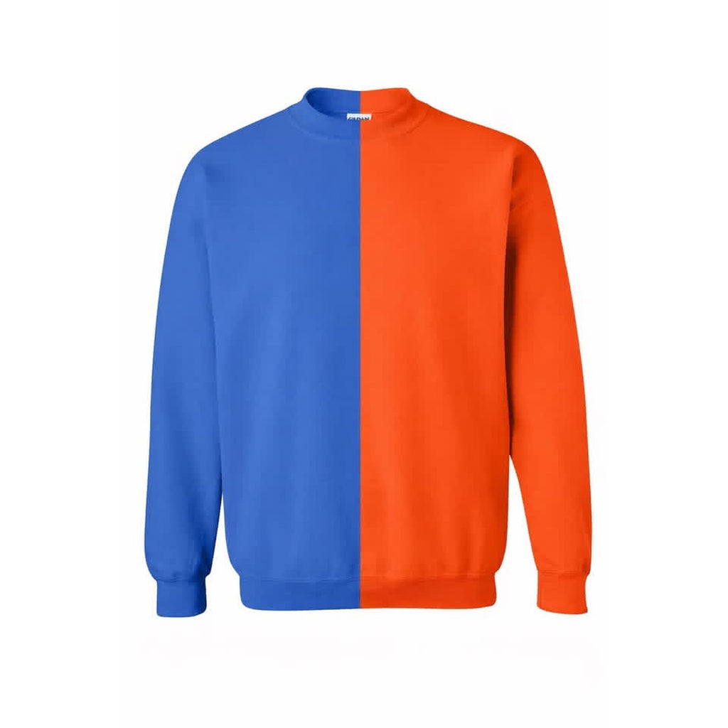 Split Crew Sweatshirt — Team Name in Cursive