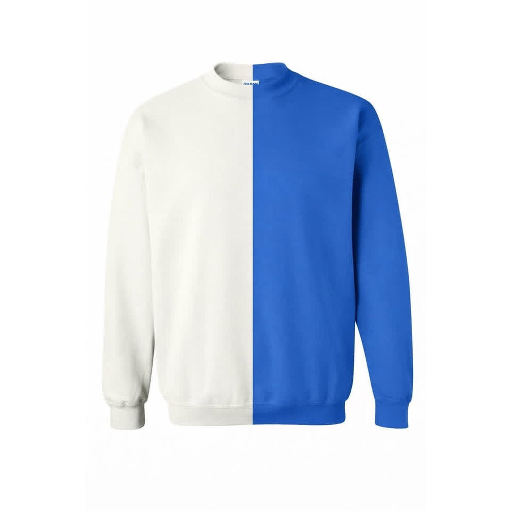 Split Crew Sweatshirt — Team Name in Cursive